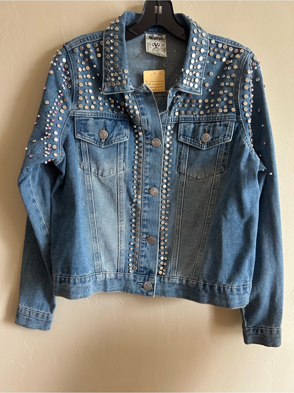 Vocal Embellished Denim Size S Jacket